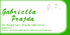 gabriella prajda business card